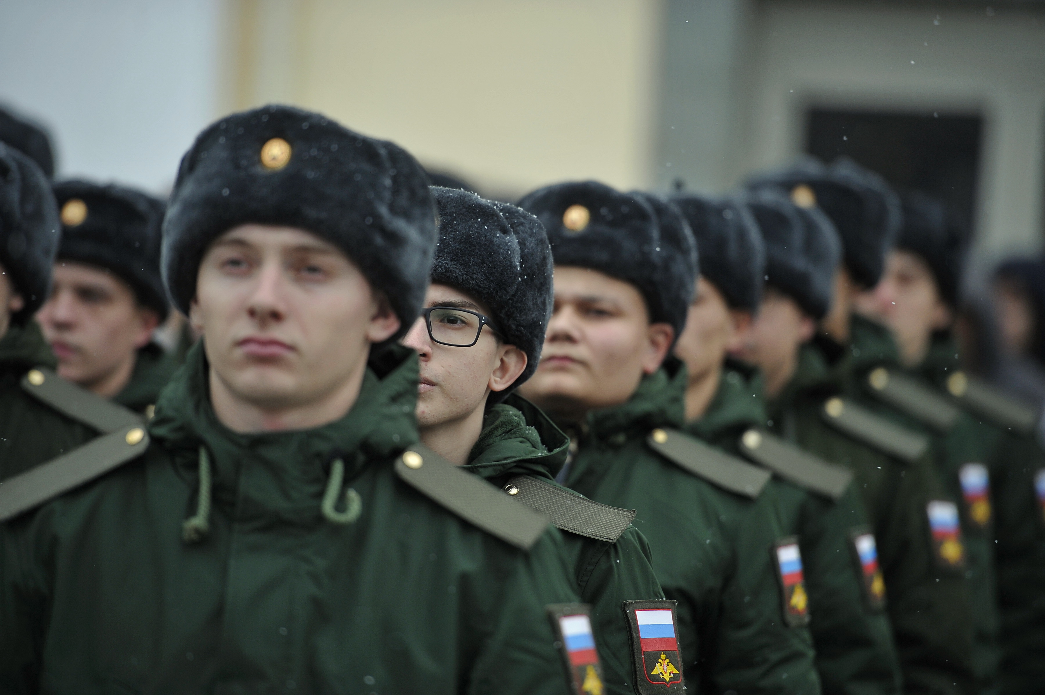 Призывники в президентский полк