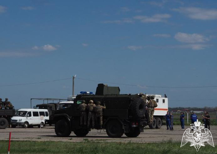 В Оренбурге сотрудники Росгвардии приняли участие в антитеррористическом учении