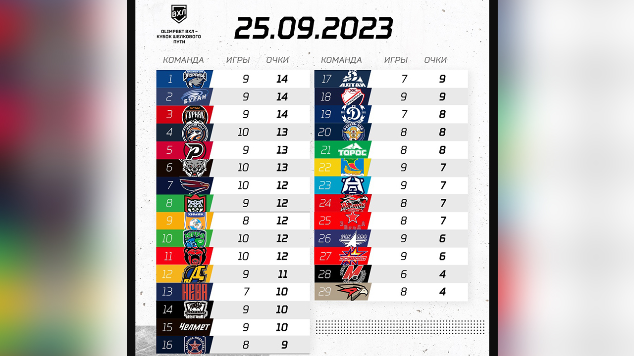 В регулярном чемпионате ВХЛ 2015/2016 наступил экватор / Звезда-ВДВ снялась с ту