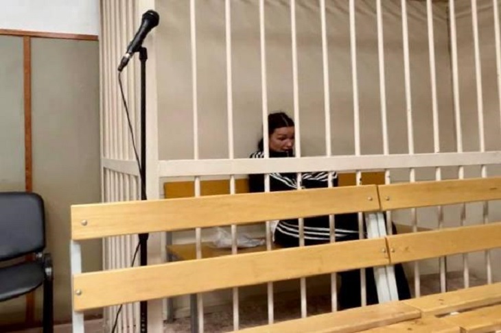 Задержанная. Фото пресс-службы СУ СКР по Иркутской области