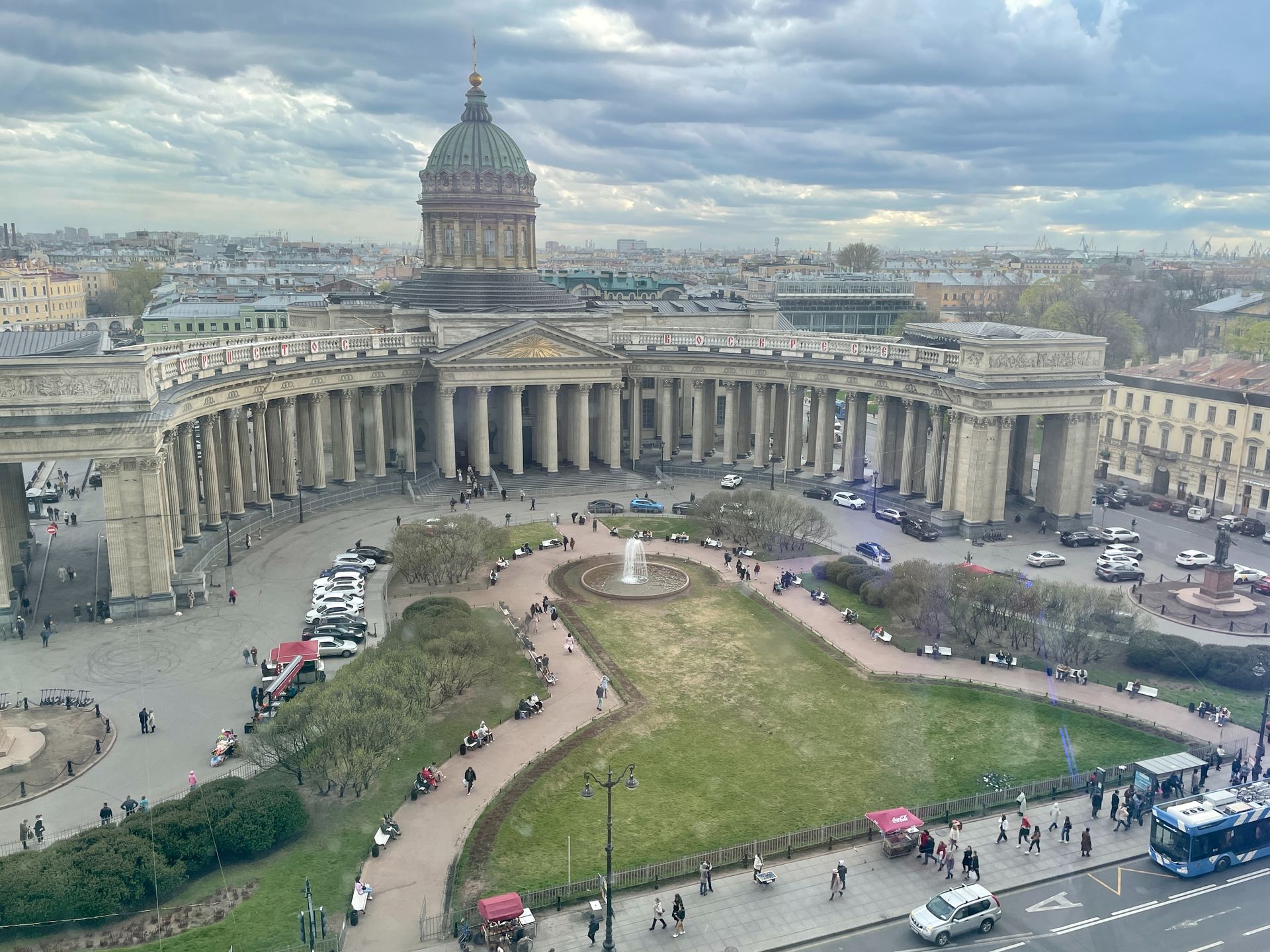 Казанский собор в санкт петербурге фото сверху