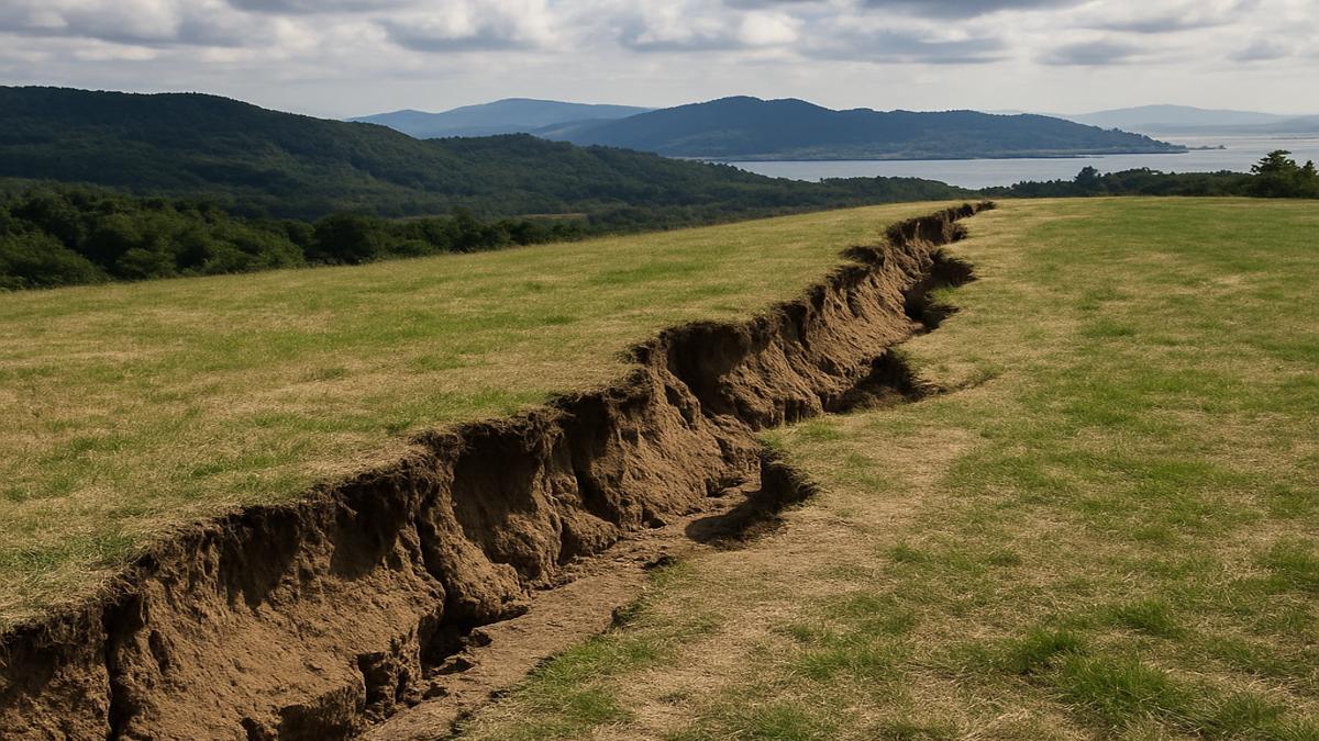 Сдвиг тектонической плиты