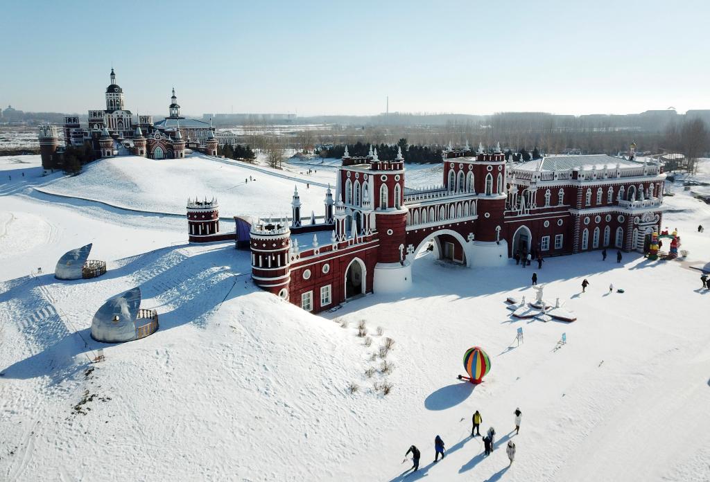 Храм парк Царицыно зимой