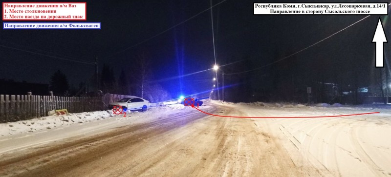 В Сыктывкаре в двух авариях пострадали три человека 