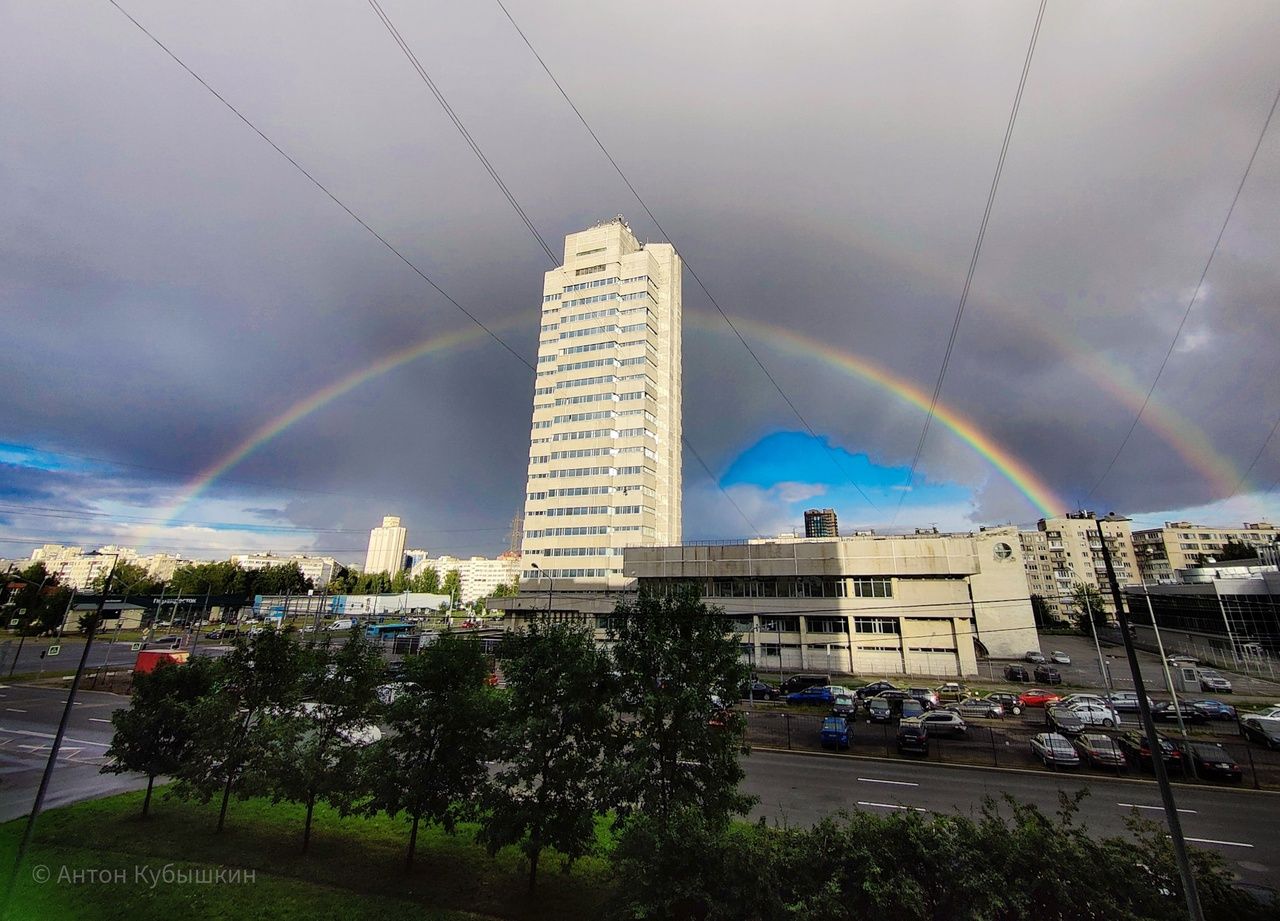 Радуга в питере сегодня фото