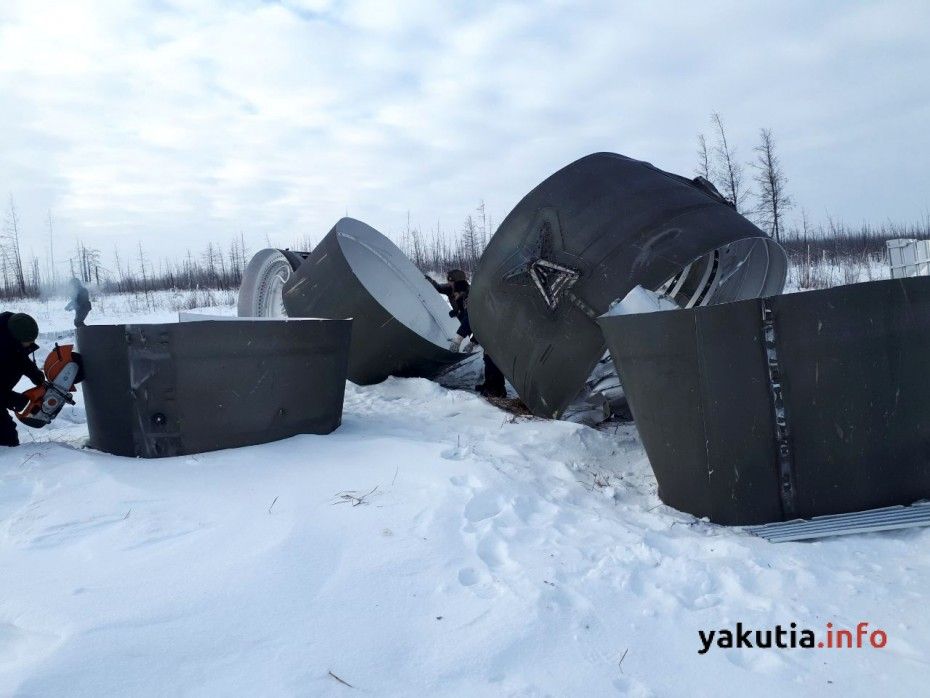 Разливов горючего на месте падения частей ракеты-носителя в Якутии не обнаружено