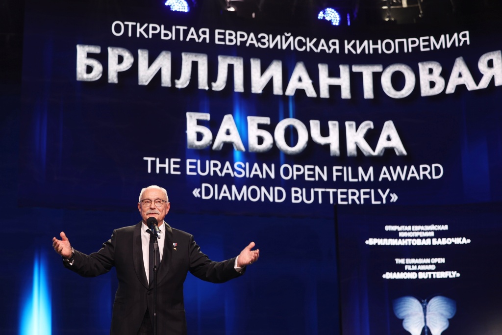 Никита Михалков на церемонии вречения премии.