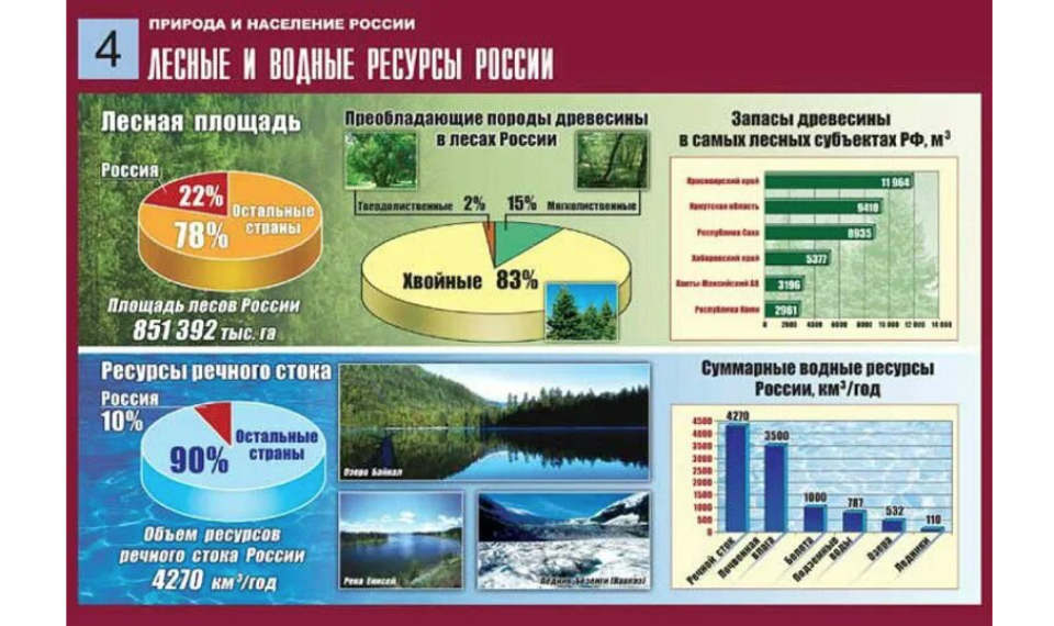 Какими ресурсами богата наша страна