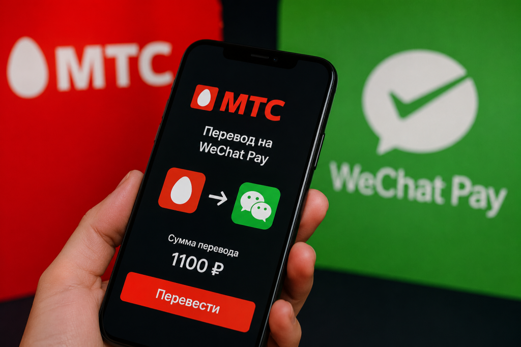 МТС теперь умеет переводить рубли на китайские кошельки WeChat Pay. Без комиссии и не только для своих клиентов