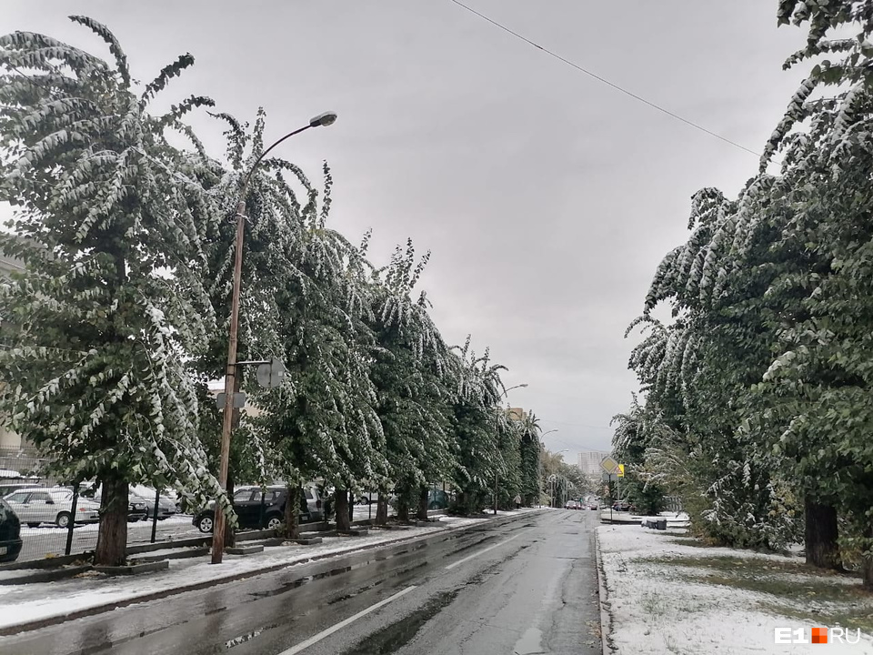 Екатеринбург снег сегодня фото