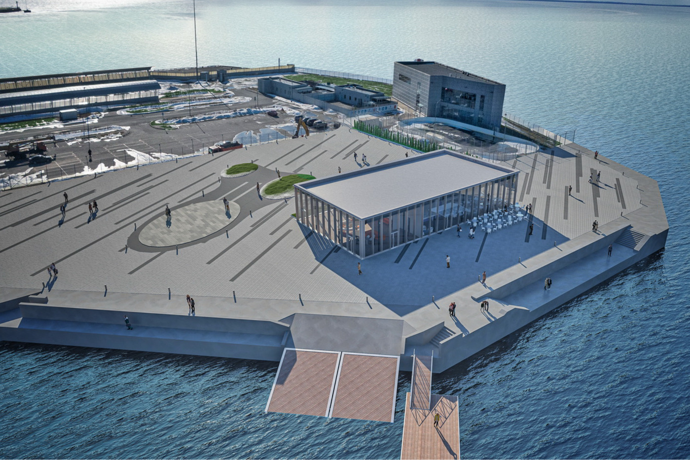 Порт морской фасад Санкт Петербурга