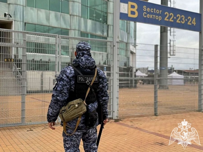 В Дагестане Росгвардия обеспечила безопасность футбольного матча Кубка России