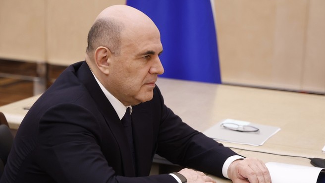 Встреча Михаила Мишустина с ректором Московского государственного университета имени М.В.Ломоносова Виктором Садовничим