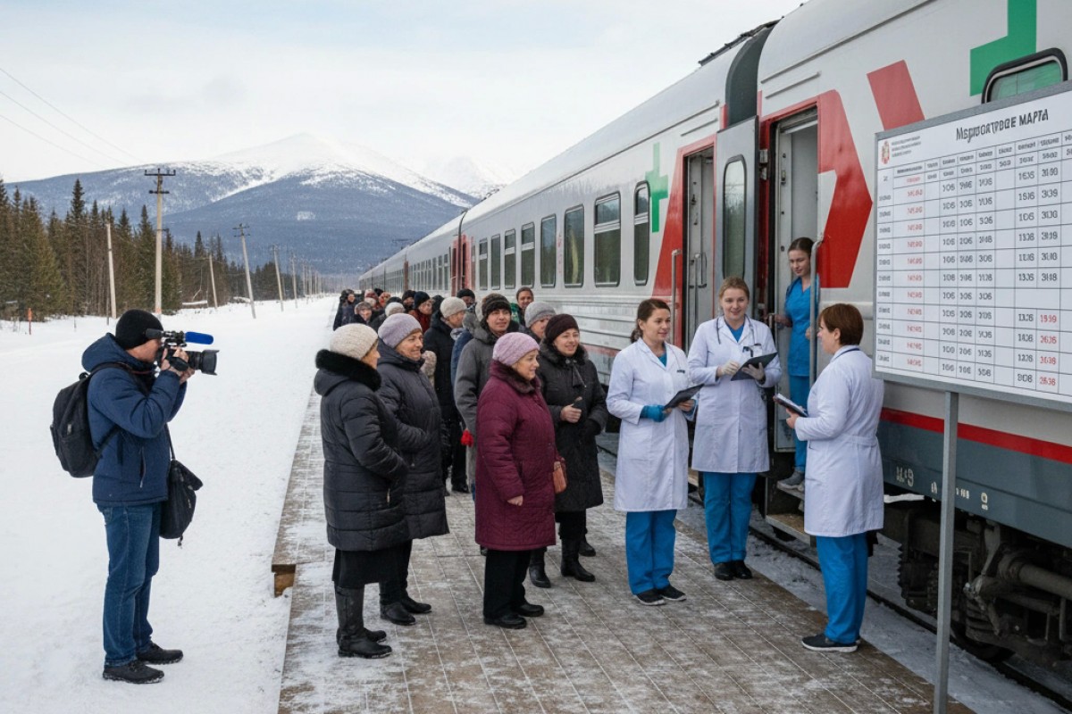 Опубликован маршрут медицинского поезда «Поезд здоровья» по Красноярскому краю на март