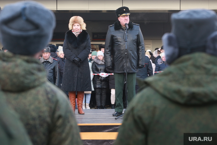 Отправка мобилизованных. Тюмень 