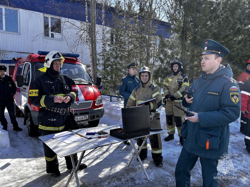 Пожарно-тактические учения прошли в Лангепасе