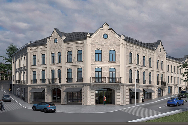 В проекте на Некрасова восстанавливается утраченный некогда исторический объем здания, что весьма благоприятно скажется на восприятии исторической среды