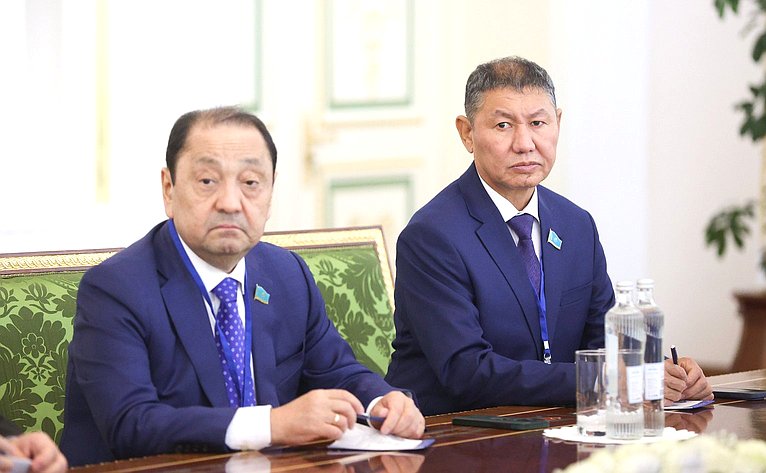 Встреча Председателя Совета Федерации Валентины Матвиенко с Председателем Сената Парламента Республики Казахстан Мауленом Ашимбаевым