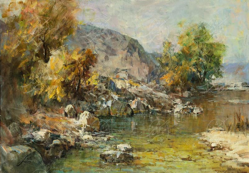 Пруд с проточной водой