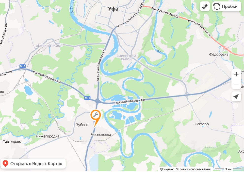 Мост на Яндекс-карте