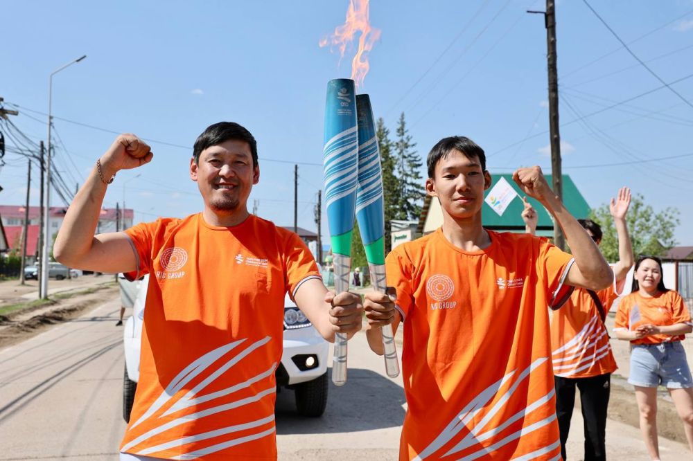 Амгинский район Якутии встретил эстафету огня VIII Игр «Дети Азии»