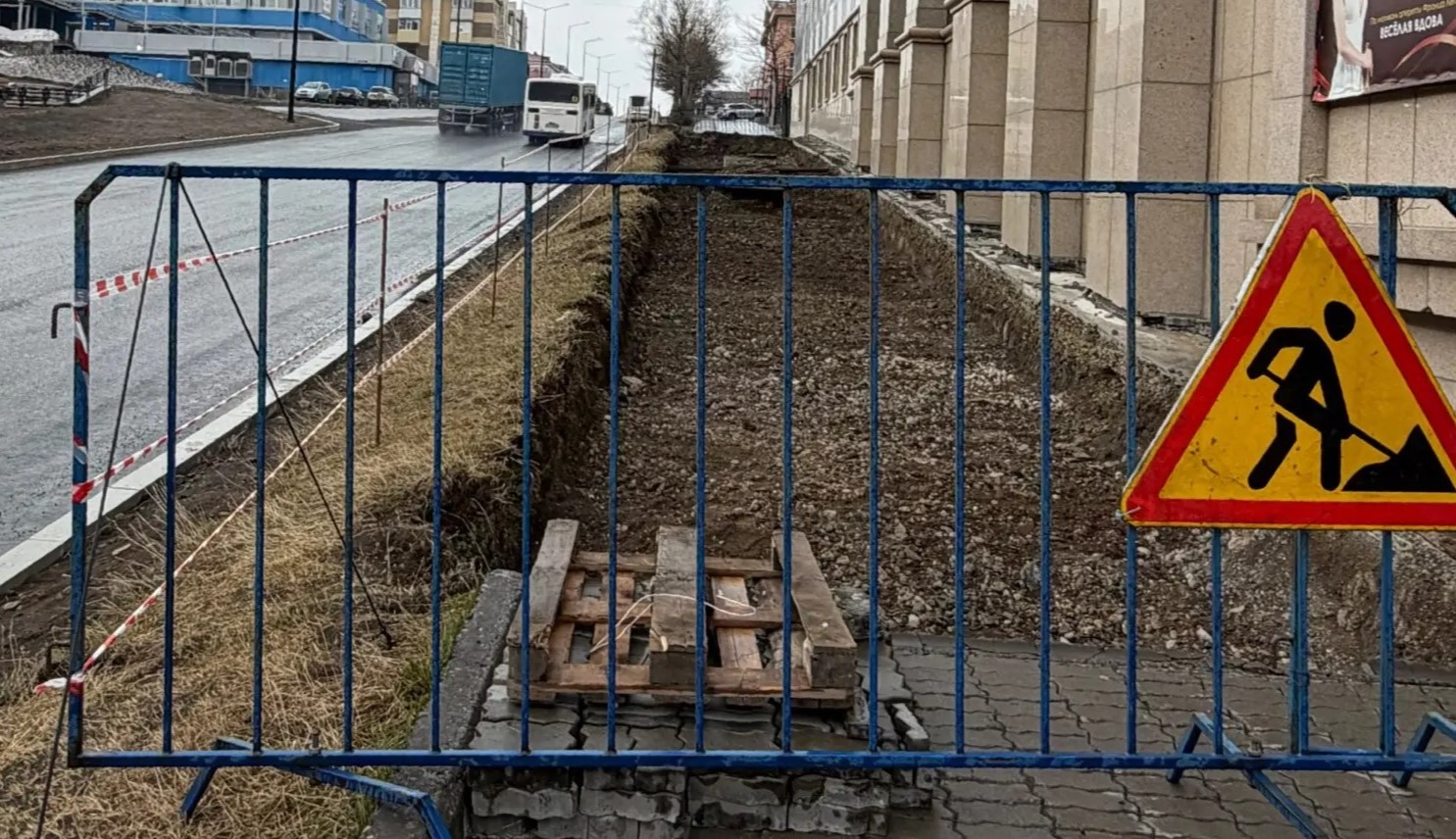 Схема движения для пешеходов на период ремонта улицы Ленинской 