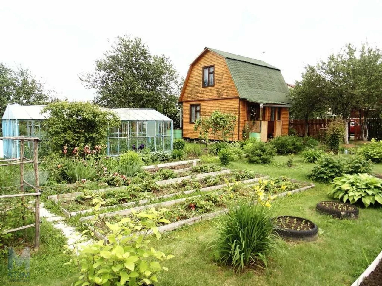 Dacha. СНТ Ручеек. Домик с огородом. Дачный домик с огородом. Ухоженный дачный участок.