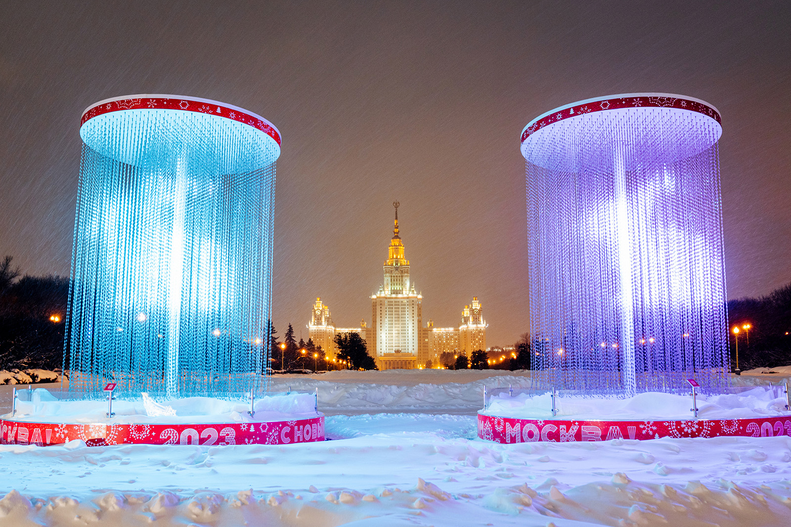 новогодние воробьевы горы