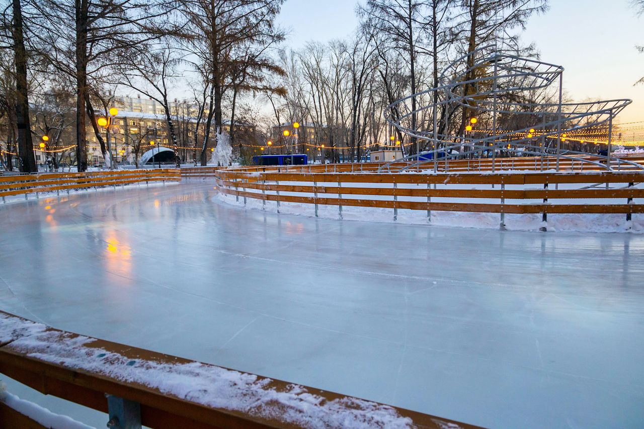 Сегодня в Челябинске закроется ледовый каток в парке Терешковой 