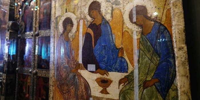 Почему "Троица" Андрея Рублева - великий образ как для верующих, так и для искусства