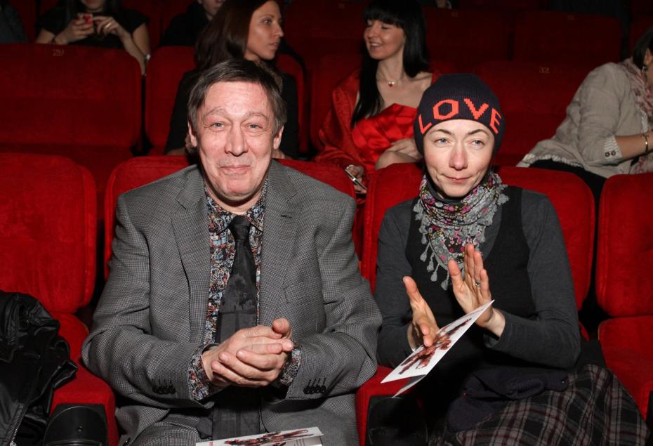 Актер Михаил Ефремов с супругой Софьей Кругликовой, 2013 год