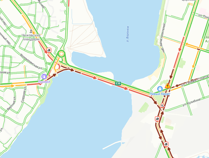 Пробки на дорогах Воронежа онлайн - 2ГИС