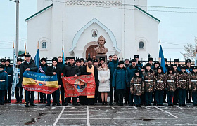 В казачьем кадетском корпусе под Астраханью открыли бюст Александру Суворову