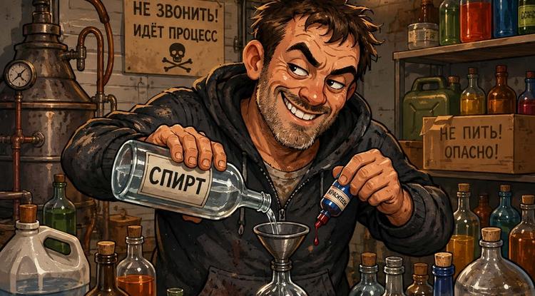 Житель Белгорода оборудовал в гараже подпольный алкоцех
