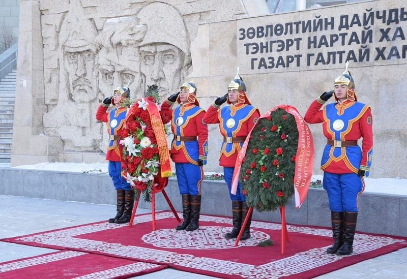 Памятная акция, посвященная Дню Защитника Отечества, состоялась в Улан-Баторе