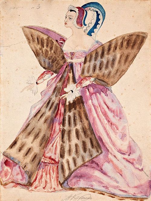 М. Курилко-Рюмин. Эскиз костюма к опере «Риголетто». 1925 год