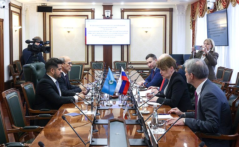 Встреча председателя Комитета Совета Федерации по международным делам Григория Карасина с Председателем Парламента стран Латинской Америки и Карибского бассейна Роландо Мигелем Гонсалесом Патрисио