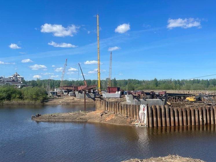 Некрасовский мост в Вологде готов на 30%