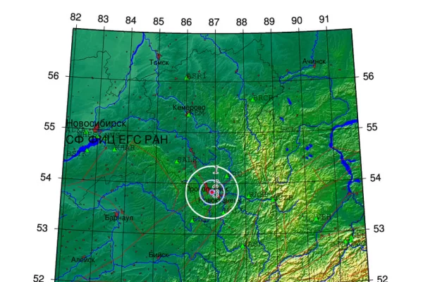 На юге Кузбасса произошло землетрясение магнитудой 2,8