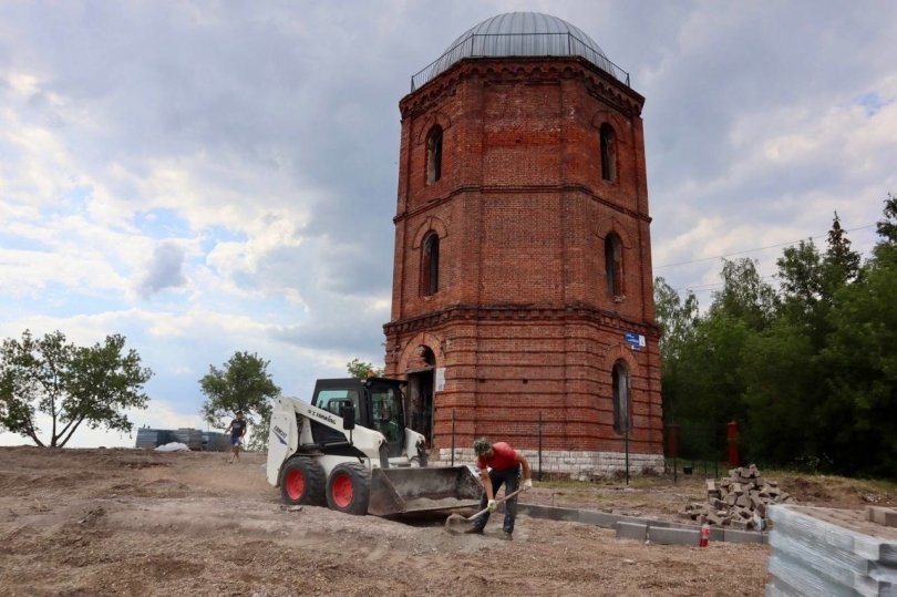 Глава района Уфы рассказал, как продвигается благоустройство территории возле водонапорной башни