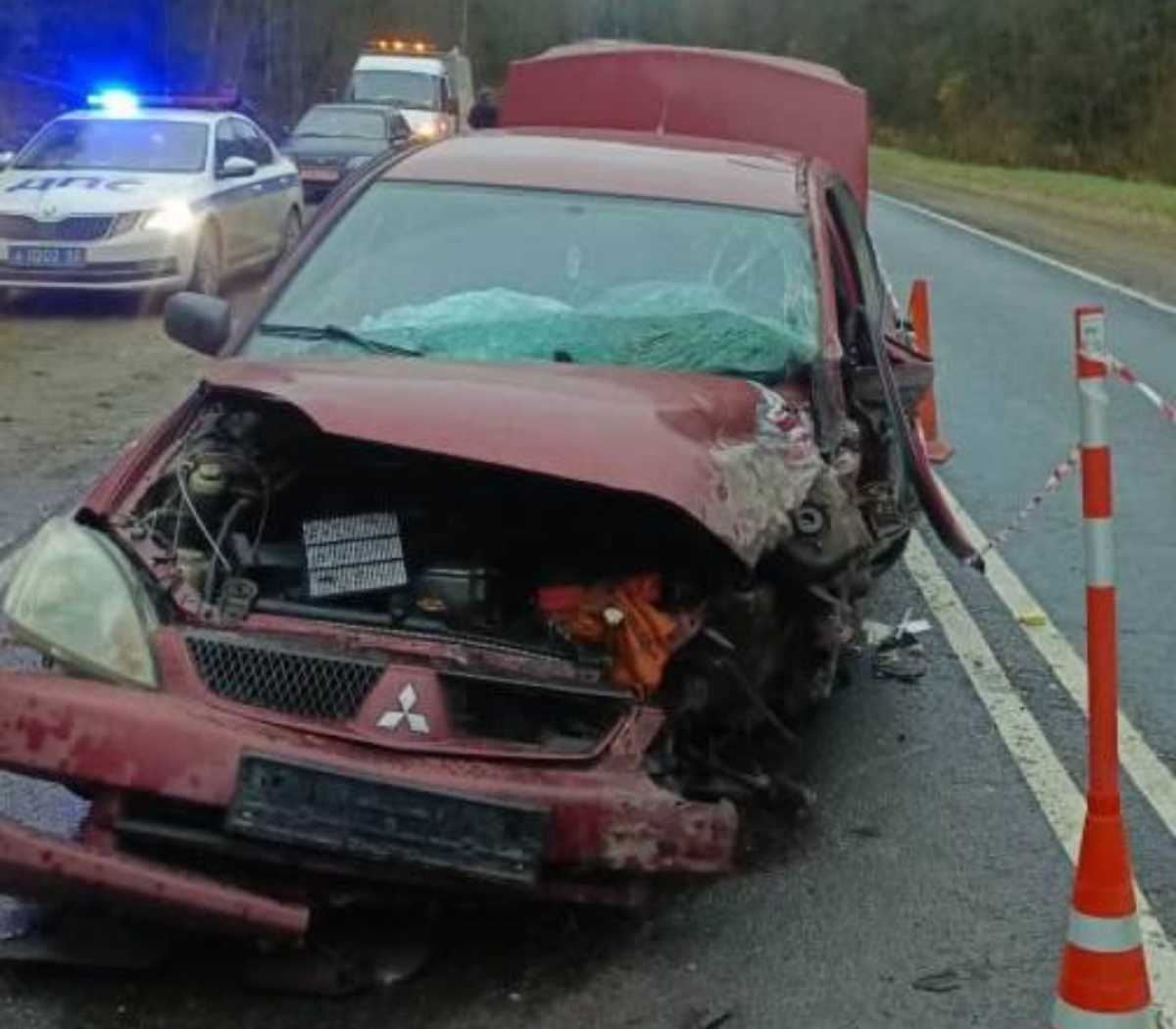 Водителя «Митсубиси» госпитализировали.