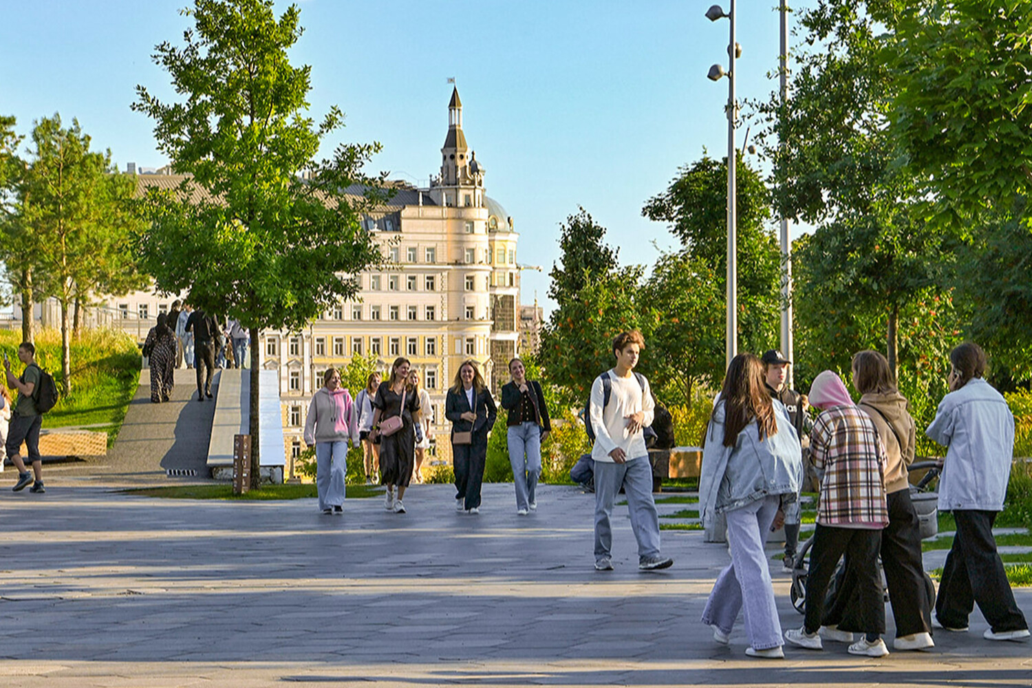 в парке зарядье