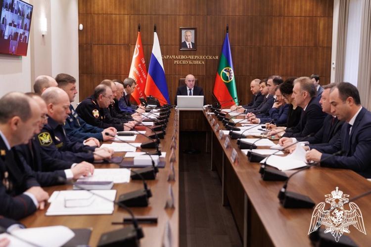 Начальник Управления Росгвардии по Карачаево-Черкесской Республике принял участие в заседании Антитеррористической комиссии региона