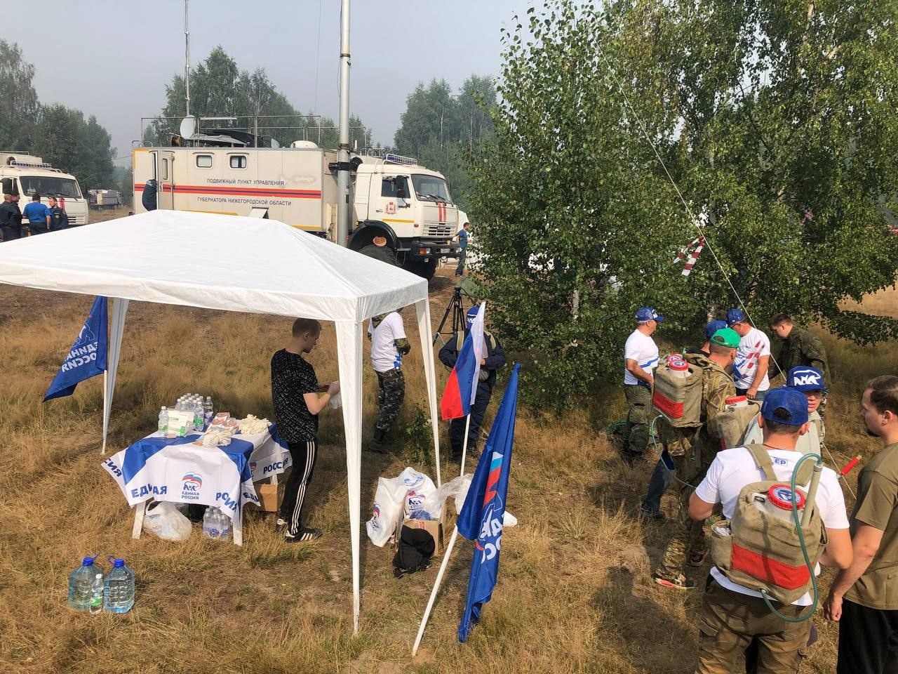 Пожары в нижегородской области карта