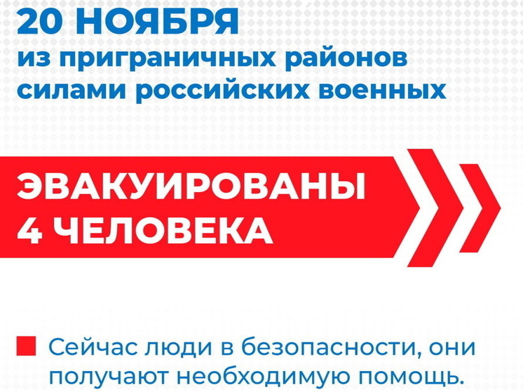 Российские военные сообщили об освобождении 4 жителей курского приграничья