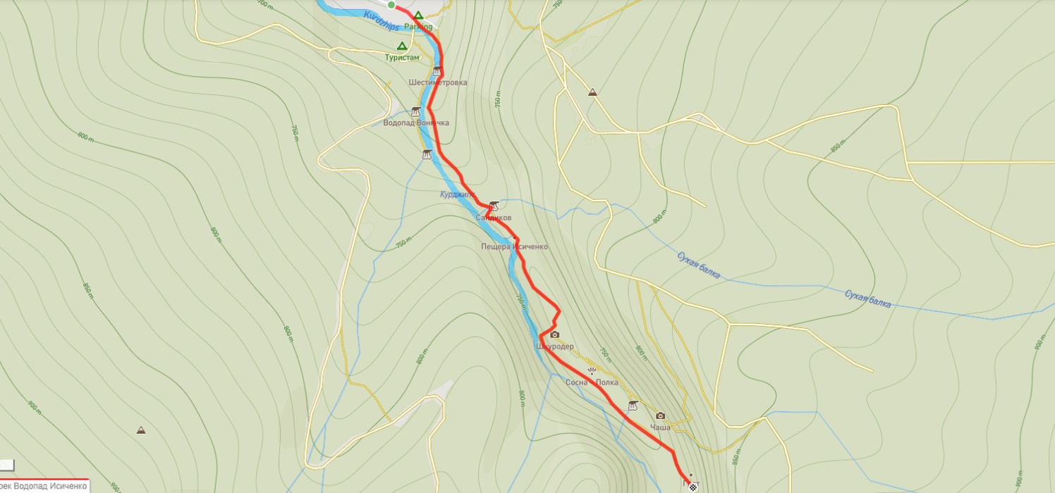 Продолжительность маршрута — 3,5 километра