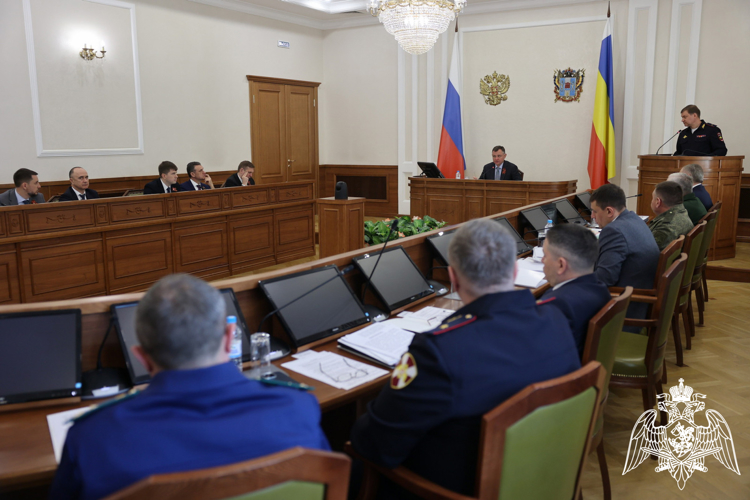 В Ростове-на-Дону при участии Росгвардии состоялось заседание регионального оперштаба 