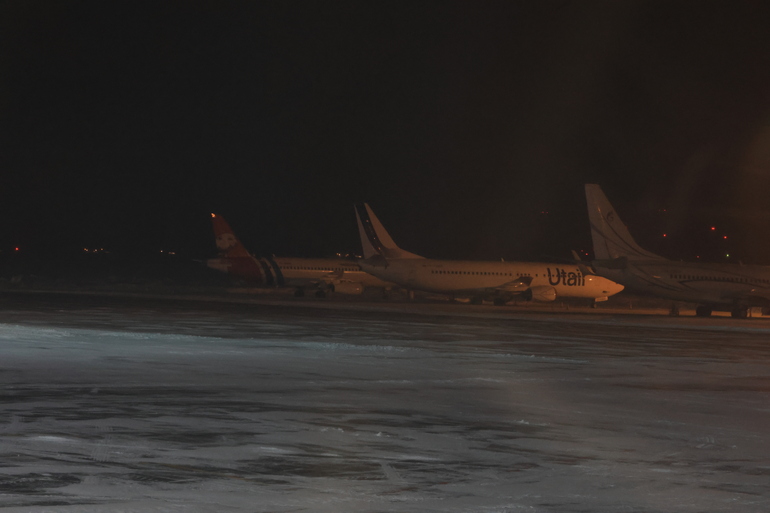 Самолет следовавший рейсом. Moscow to Orenburg Flight.