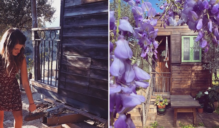 Старые доски и лом металла стали строительным материалом.