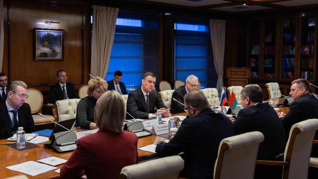 Рабочая встреча Заместителя Председателя Правительства Российской Федерации Дмитрия Патрушева с Заместителем Премьер-министра Республики Беларусь Юрием Шулейко